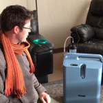 Man Using Oxygen Concentrator